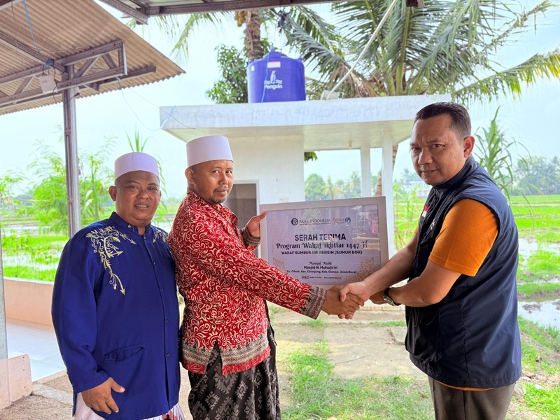 Serah terima Program Wakaf Sumber Air Bersih (Sumur Bor), Masjid Al Muhajirin